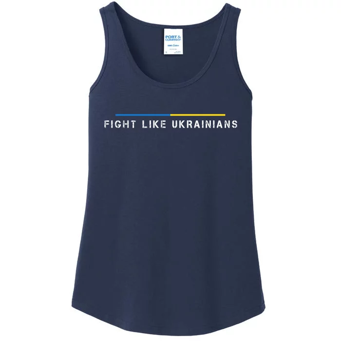 Official Fight Like Ukrainians Ladies Essential Tank