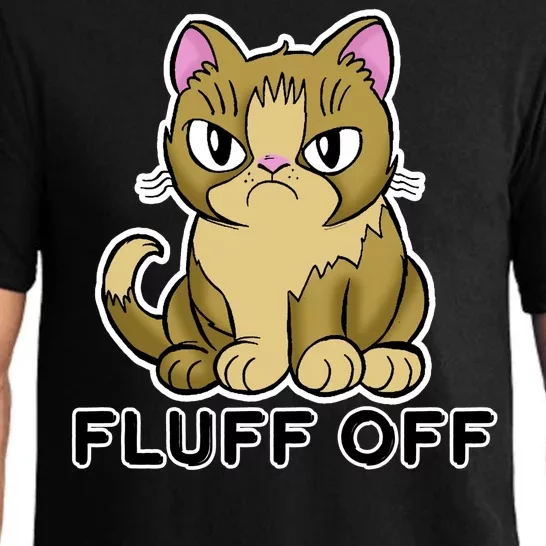 Fluff Off Funny Cat Pajama Set