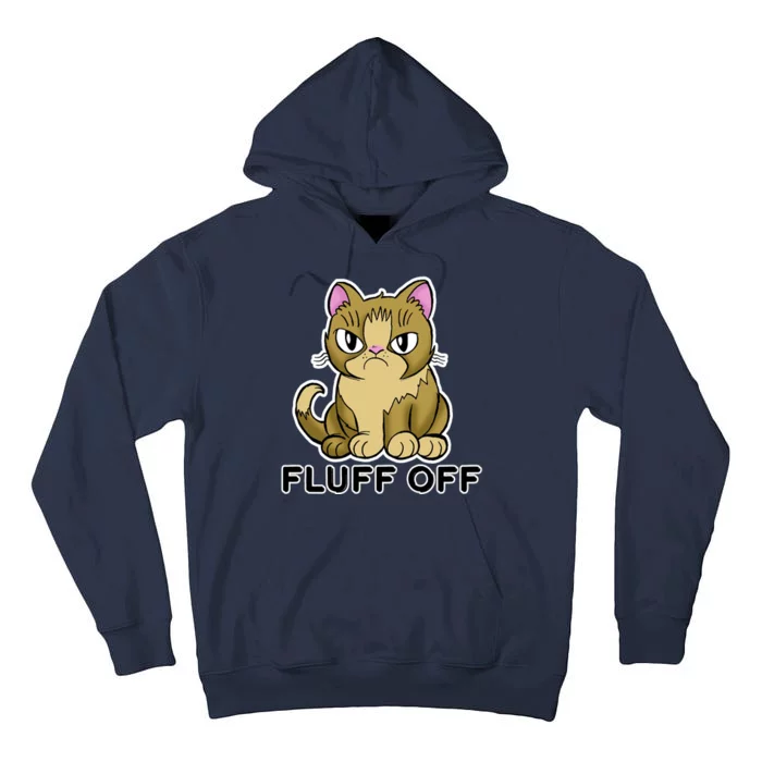 Fluff Off Funny Cat Tall Hoodie