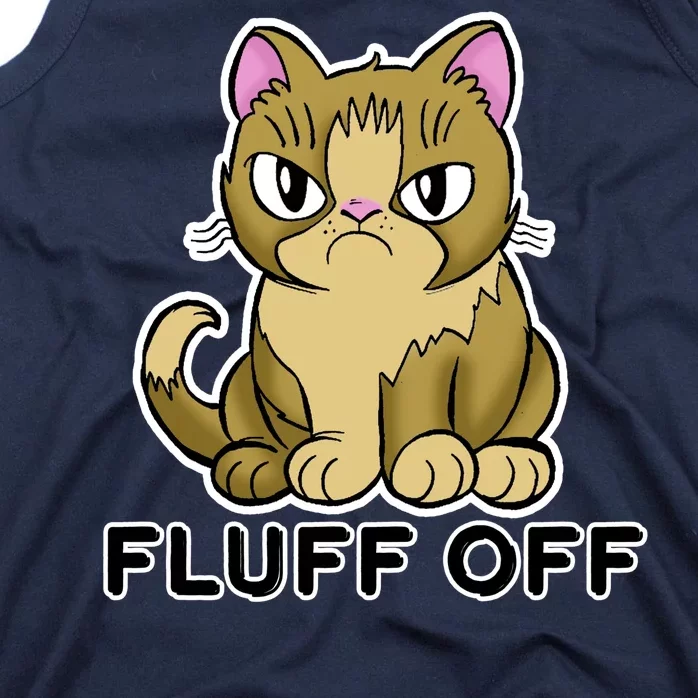 Fluff Off Funny Cat Tank Top