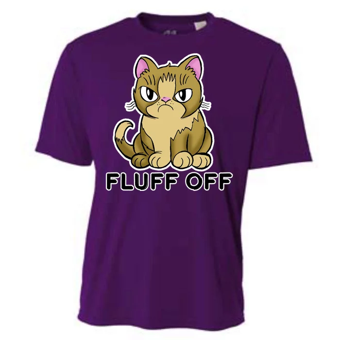 Fluff Off Funny Cat Cooling Performance Crew T-Shirt