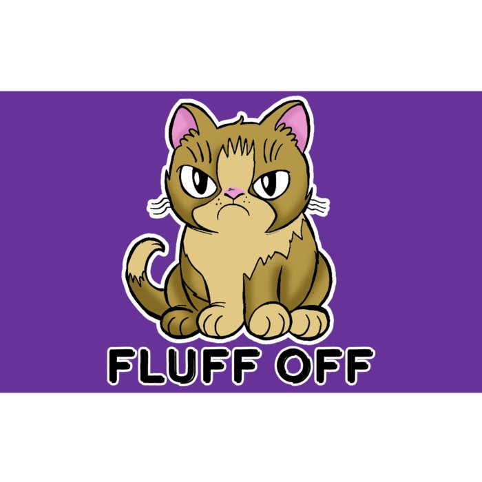 Fluff Off Funny Cat Bumper Sticker