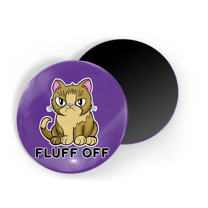 Fluff Off Funny Cat Magnet