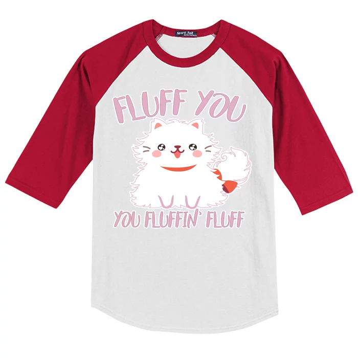 Fluff You You Fluffin Fluff Kids Colorblock Raglan Jersey