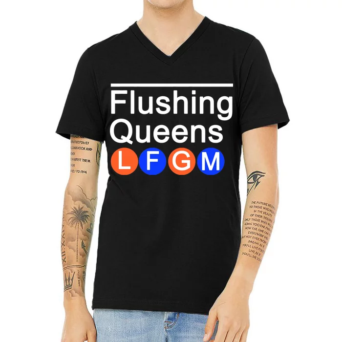 Flushing Queens LFGM V-Neck T-Shirt