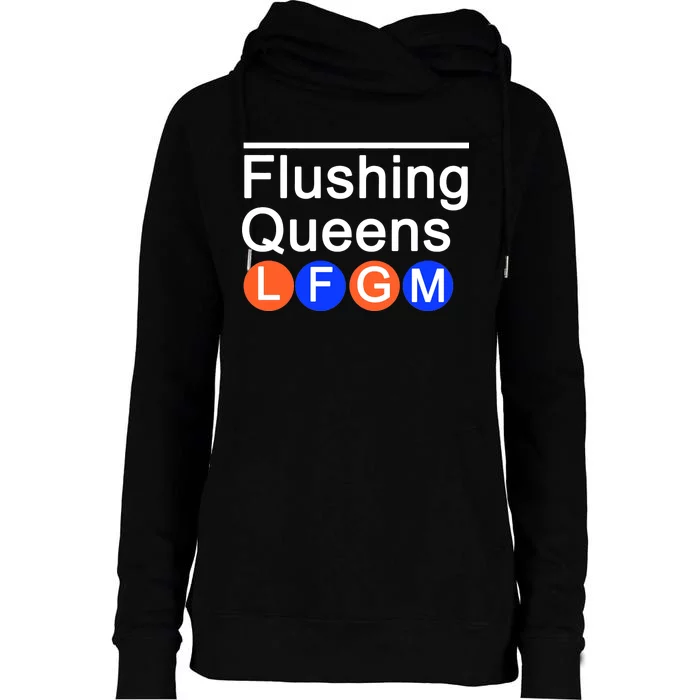 Flushing Queens LFGM Womens Funnel Neck Pullover Hood