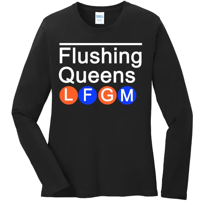 Flushing Queens LFGM Ladies Long Sleeve Shirt