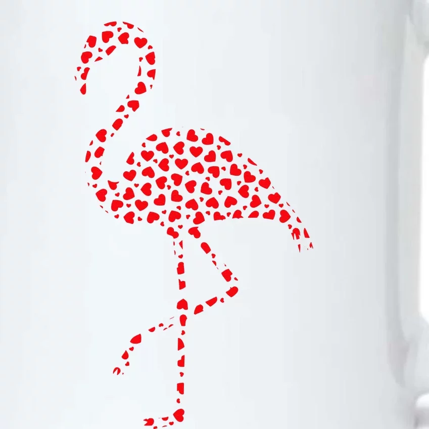 Flamingo Lover Valentine Gift Flamingo Valentine's Day Black Color Changing Mug