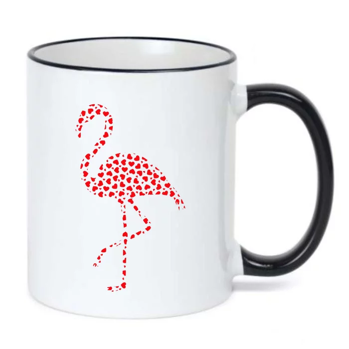 Flamingo Lover Valentine Gift Flamingo Valentine's Day Black Color Changing Mug