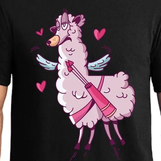 Funny Llama Valentines Day Alpaca Meaningful Gift Pajama Set