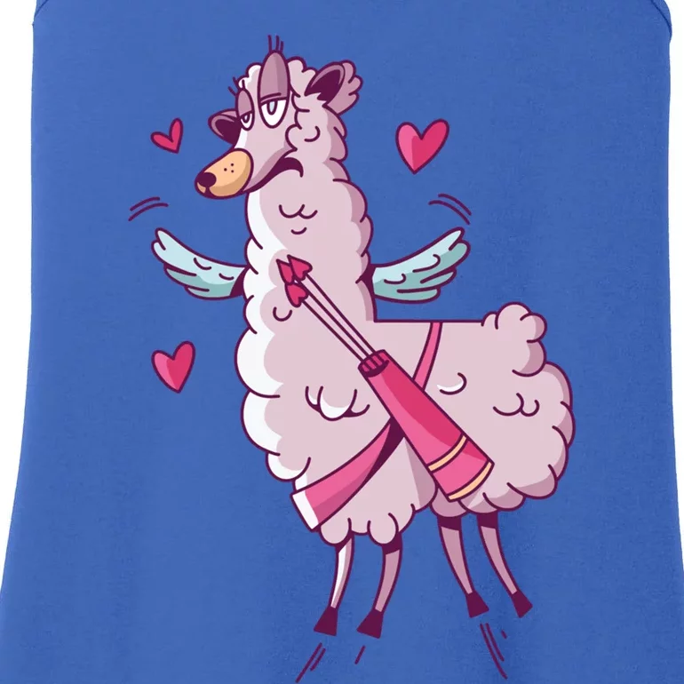 Funny Llama Valentines Day Alpaca Meaningful Gift Ladies Essential Tank