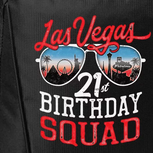 funny Las Vegas 21st Birthday Squad City Backpack