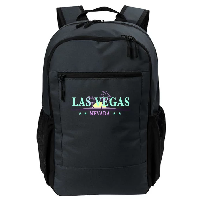 Funny Las Vegas Retro Sunset Palm Trees 1 Daily Commute Backpack