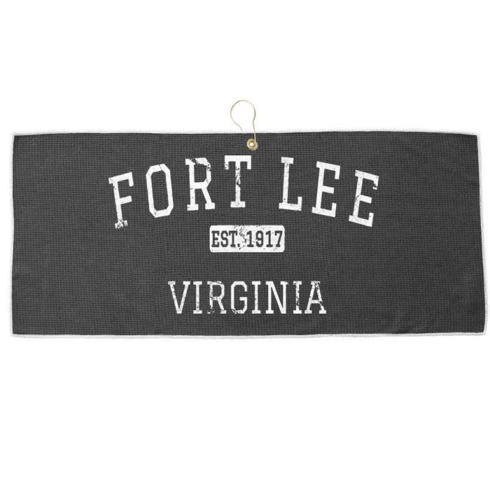 Fort Lee Virginia VA Vintage Large Microfiber Waffle Golf Towel