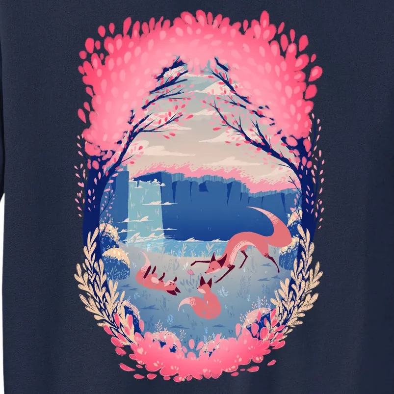 Fox Life View Illustration Tall Sweatshirt