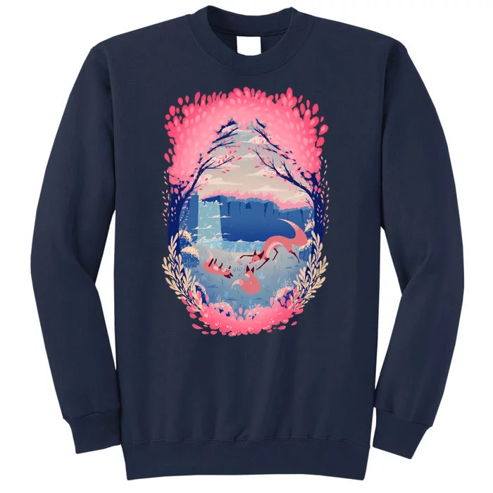 Fox Life View Illustration Tall Sweatshirt