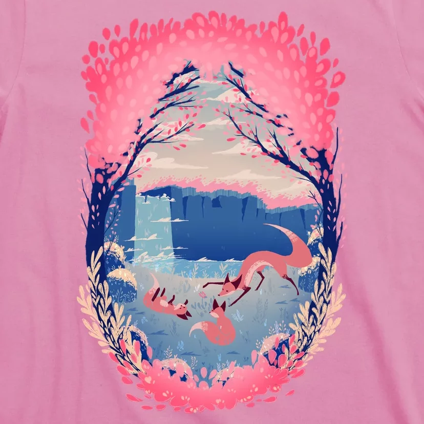 Fox Life View Illustration T-Shirt