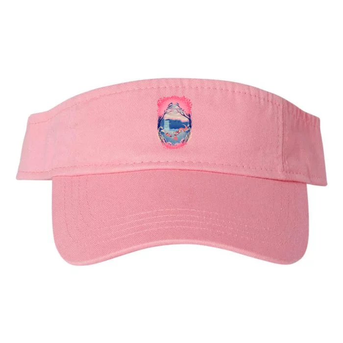 Fox Life View Illustration Valucap Bio-Washed Visor