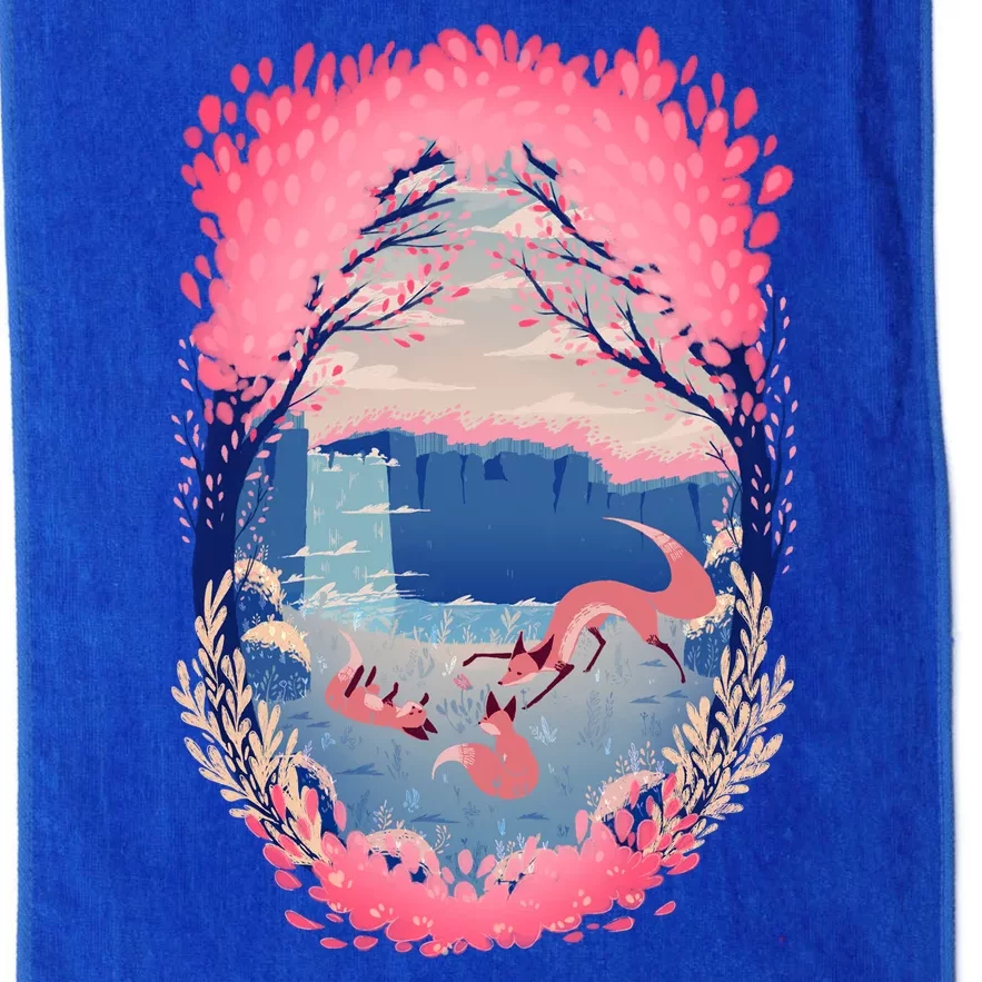 Fox Life View Illustration Platinum Collection Golf Towel