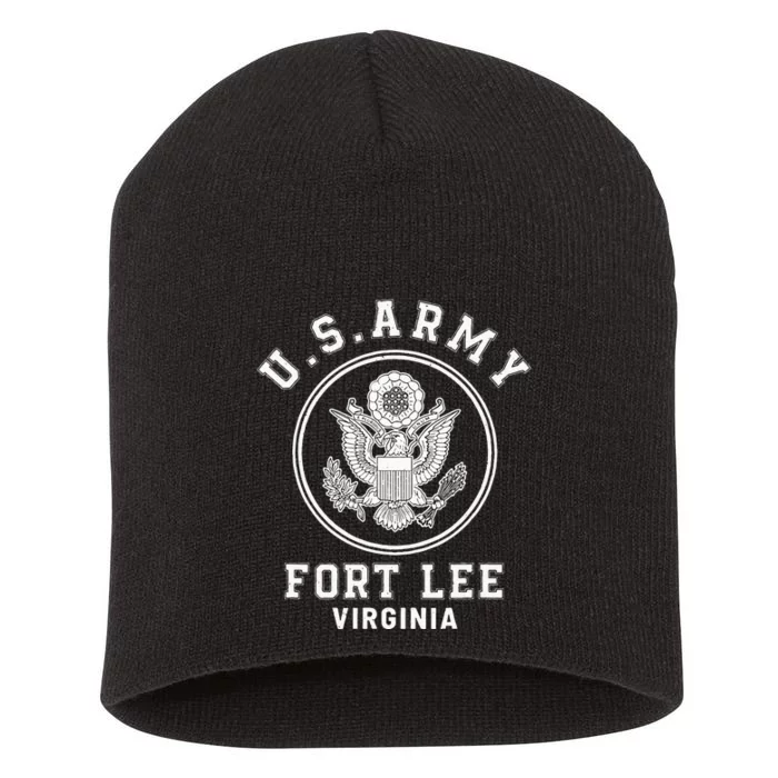 Fort Lee Virginia Army Base Short Acrylic Beanie