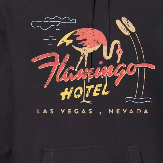 Flamingo Las Vegas Hotel Casino Retro Premium Hoodie