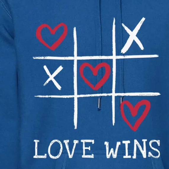 Fun Love Wins Love Always Wins Valentines Day Gift Premium Hoodie