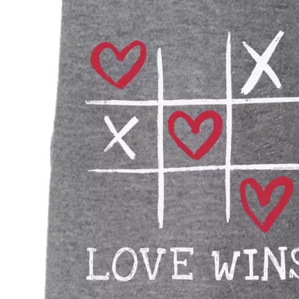 Fun Love Wins Love Always Wins Valentines Day Gift Doggie 3-End Fleece Hoodie