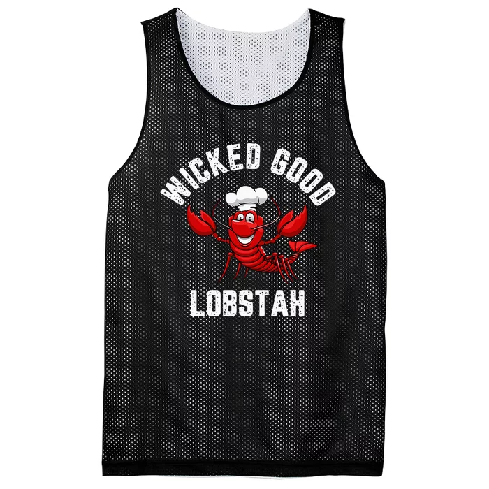 Funny Lobster Wicked Good Lobstah Maine New England Mesh Reversible Basketball Jersey Tank