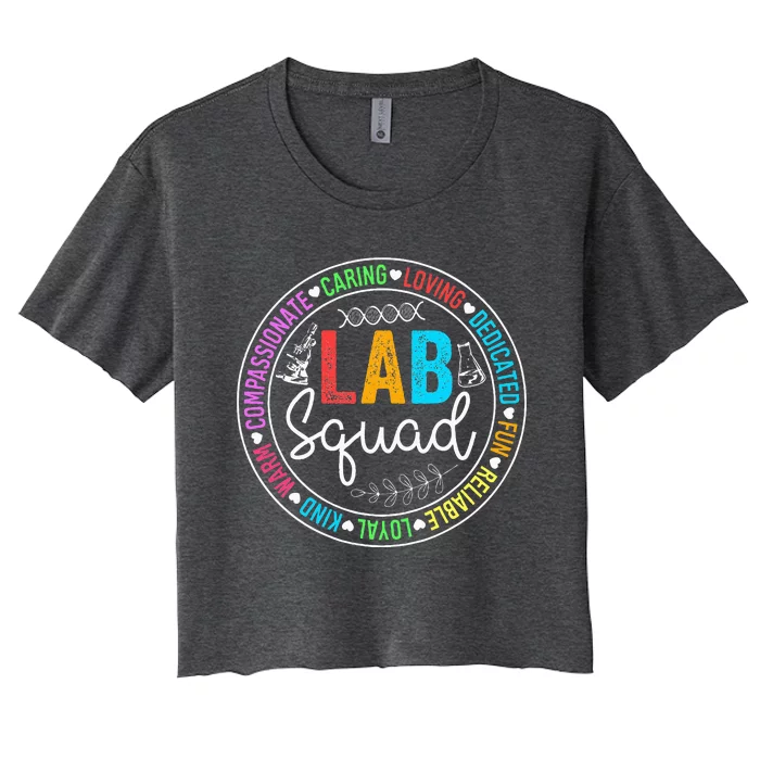 Funny Lab Week 2024 Medical Laboratory Technician Women's Crop Top Tee