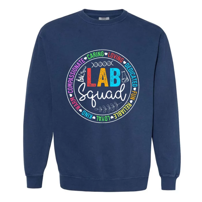 Funny Lab Week 2024 Medical Laboratory Technician Garment-Dyed Sweatshirt