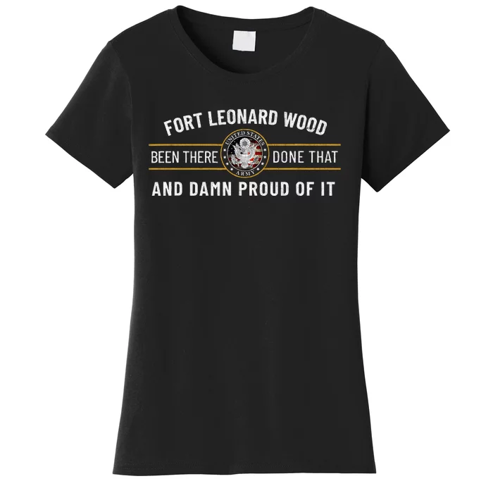 Fort Leonard Wood Missouri Basic Training Alumni Vintage Women's T-Shirt