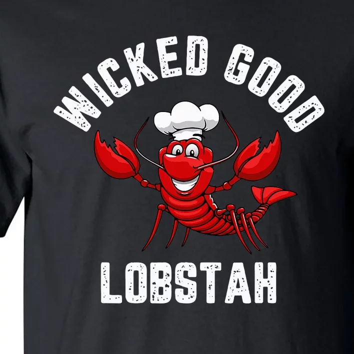 Funny Lobster Wicked Good Lobstah Maine New England Tall T-Shirt