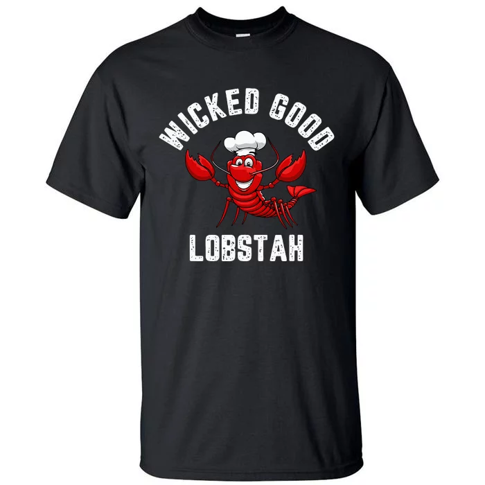 Funny Lobster Wicked Good Lobstah Maine New England Tall T-Shirt