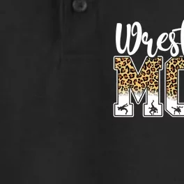 Funny Leopard Wrestling Mom Women Wrestler Mother's Day Dry Zone Grid Performance Polo