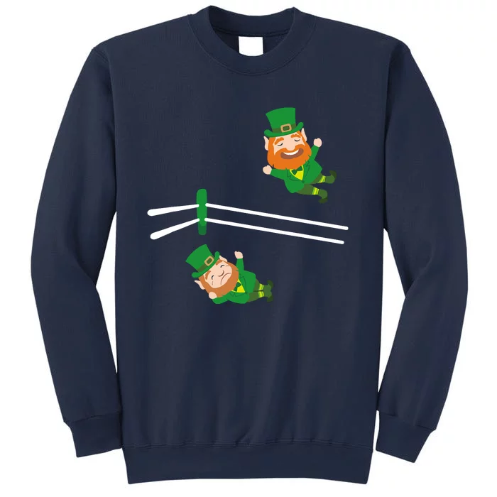 Funny Leprechaun Wrestling St Patricks Day Sweatshirt