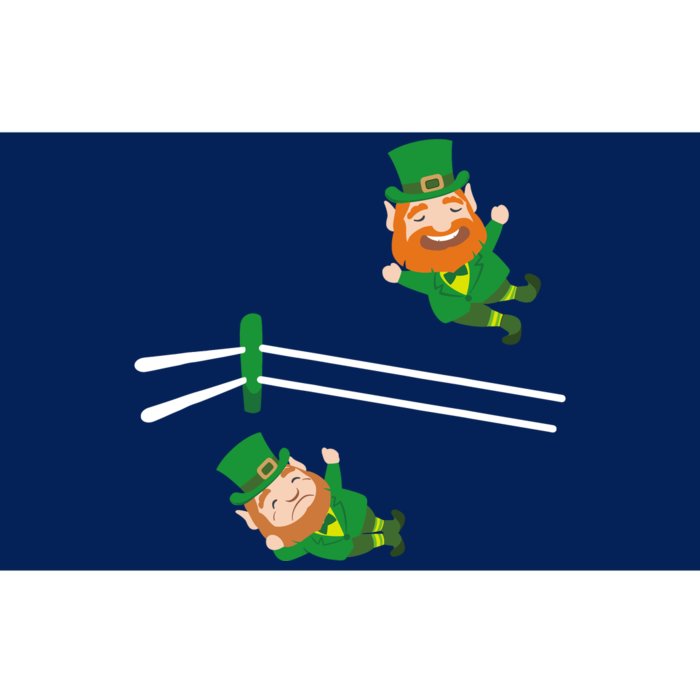 Funny Leprechaun Wrestling St Patricks Day Bumper Sticker