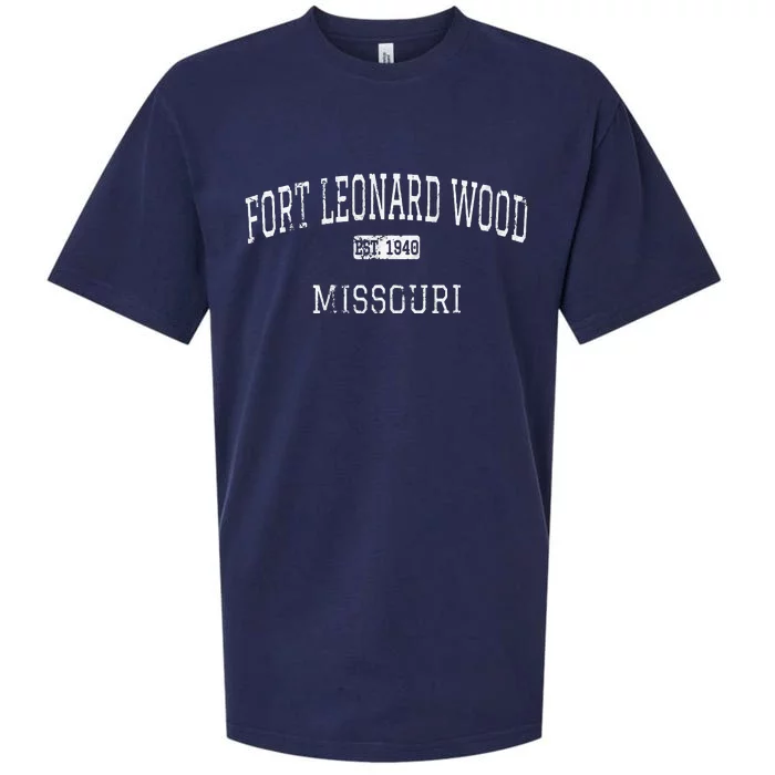 Fort Leonard Wood Missouri MO Vintage Sueded Cloud Jersey T-Shirt