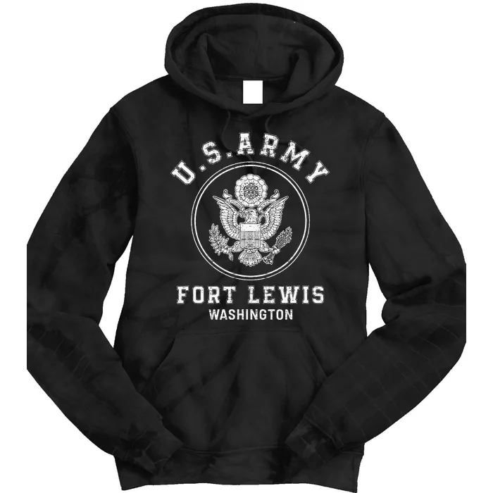 Fort Lewis Washington Army Base Tie Dye Hoodie