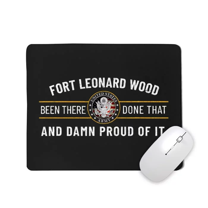 Fort Leonard Wood Missouri Basic Training Alumni Mousepad