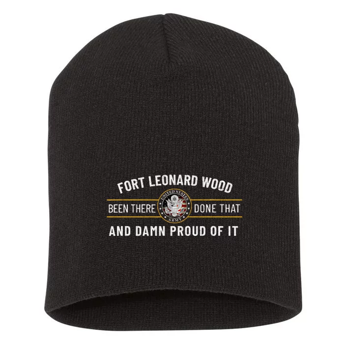 Fort Leonard Wood Missouri Basic Training Alumni Short Acrylic Beanie