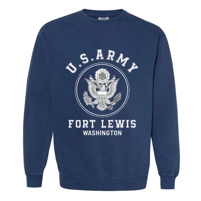 Fort Lewis Washington Army Base Garment-Dyed Sweatshirt