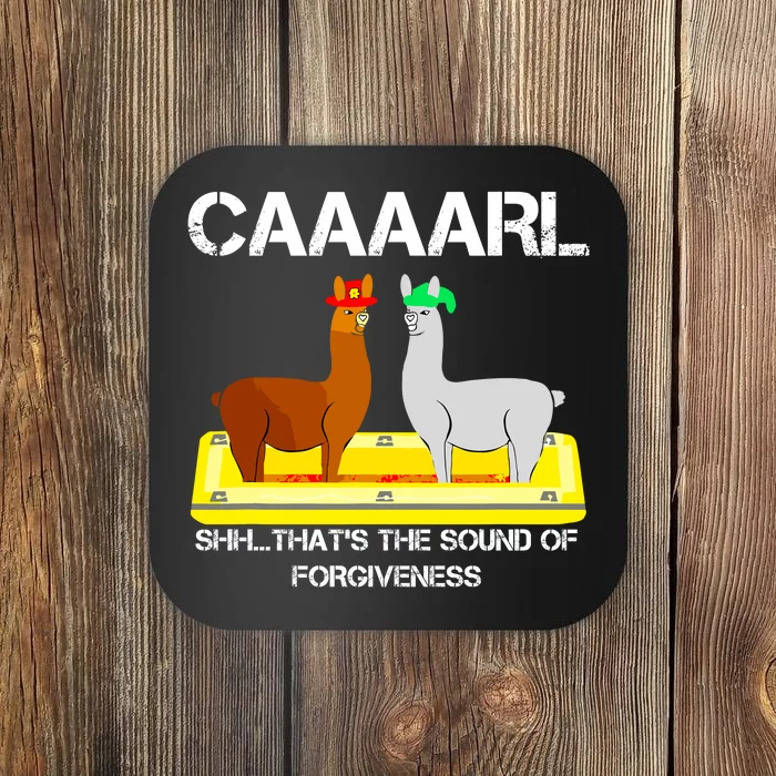 Funny Llama With Hats Lama With Hat Forgiveness Funny Carl Coaster