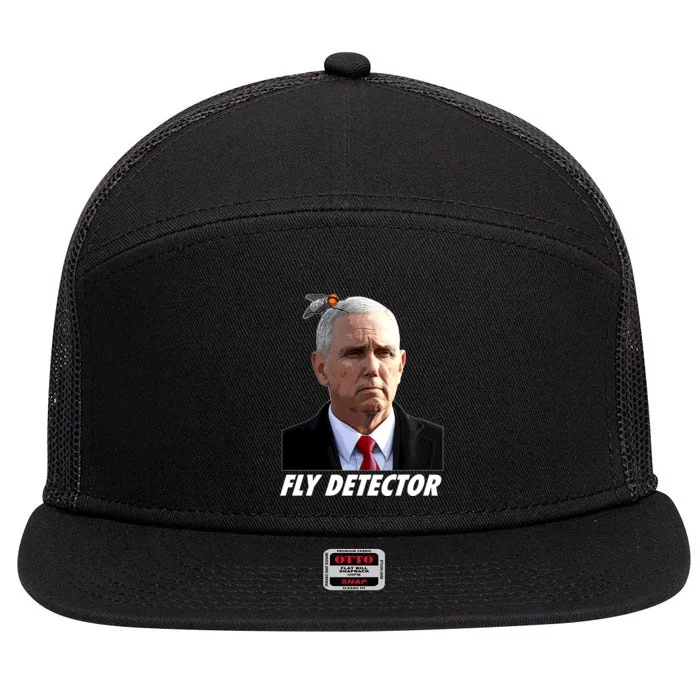 Fly Detector Mike Pence 7 Panel Mesh Trucker Snapback Hat