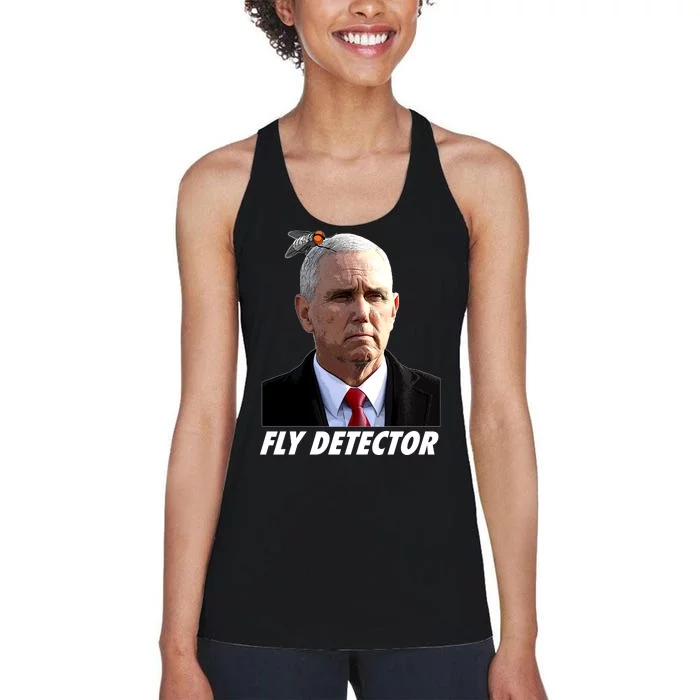 Fly Detector Mike Pence Women's Racerback Tank