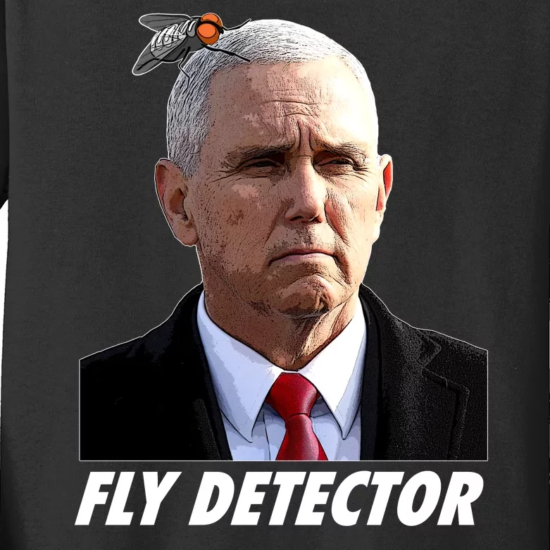 Fly Detector Mike Pence Kids Long Sleeve Shirt