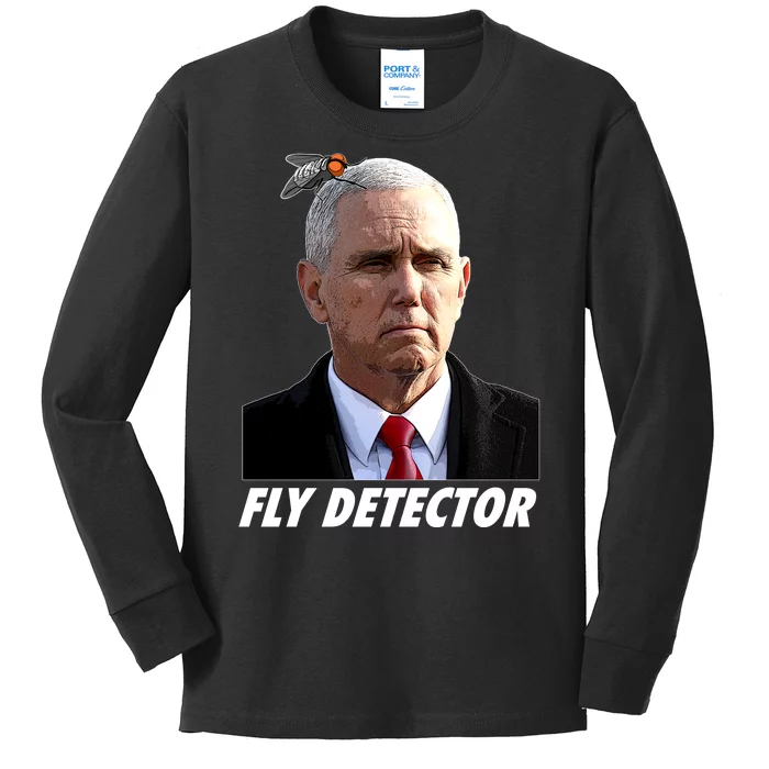 Fly Detector Mike Pence Kids Long Sleeve Shirt