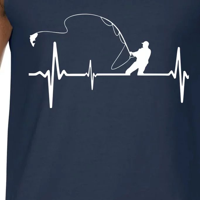 Fly Fishing Heartbeat Pulse Comfort Colors® Tank Top