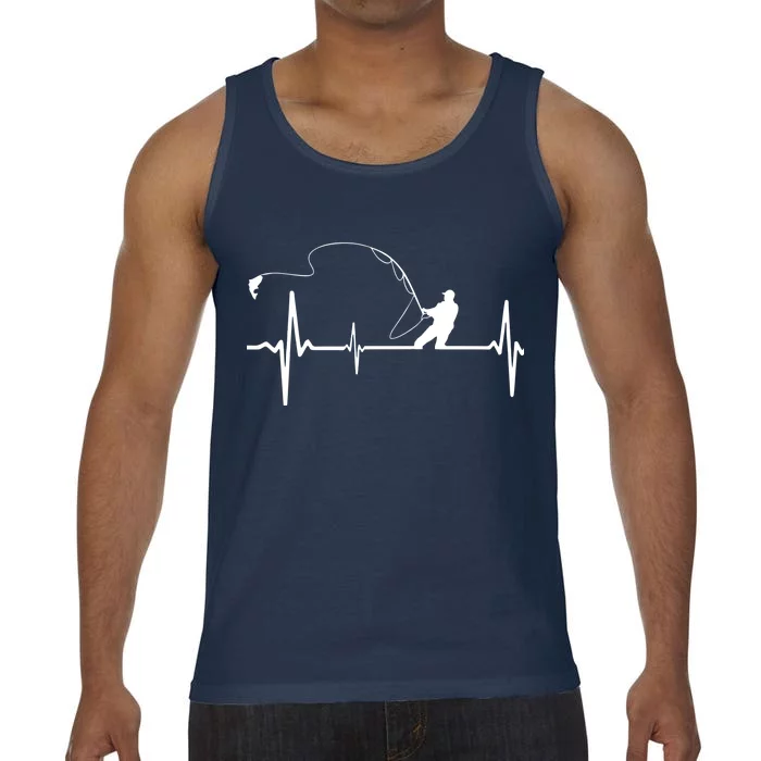 Fly Fishing Heartbeat Pulse Comfort Colors® Tank Top