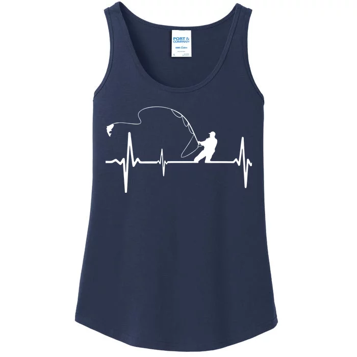 Fly Fishing Heartbeat Pulse Ladies Essential Tank