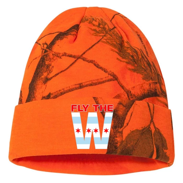 Fly The W Chicago Flag Kati - 12in Camo Beanie